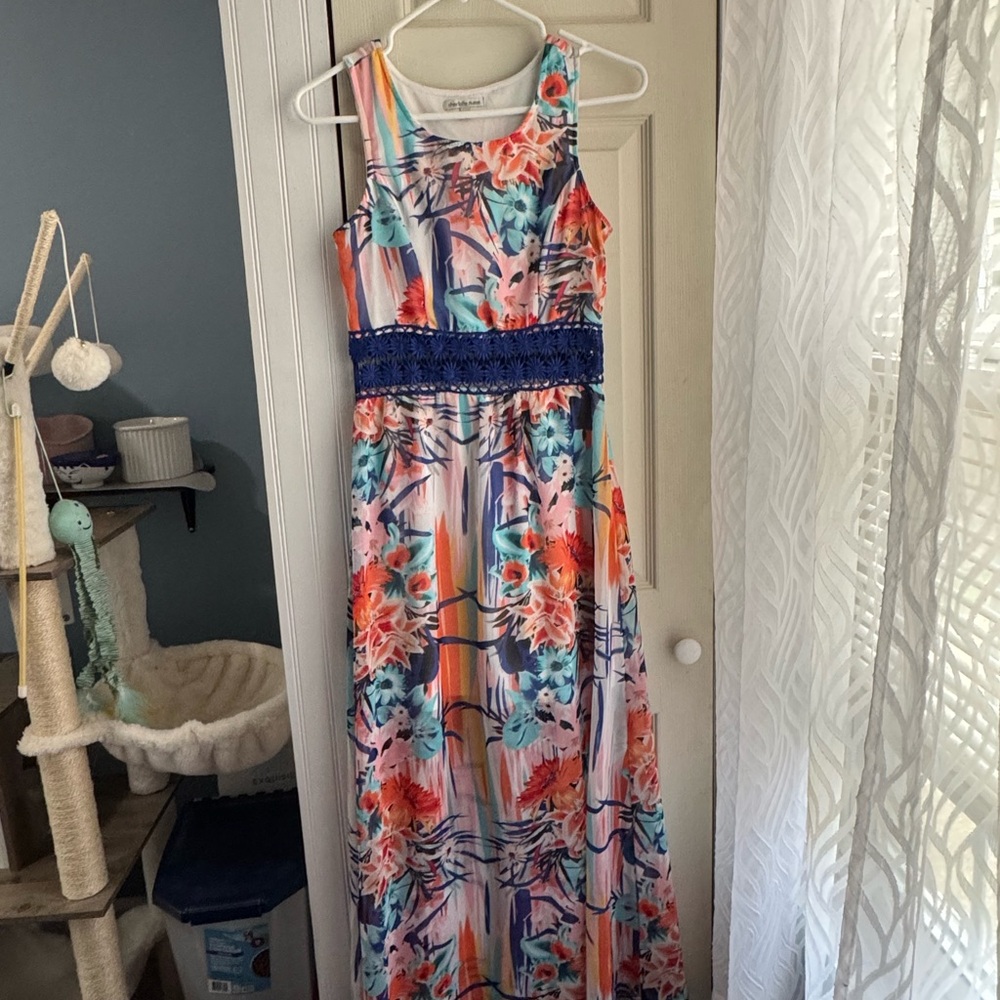 Colorful Floral Maxi Dress